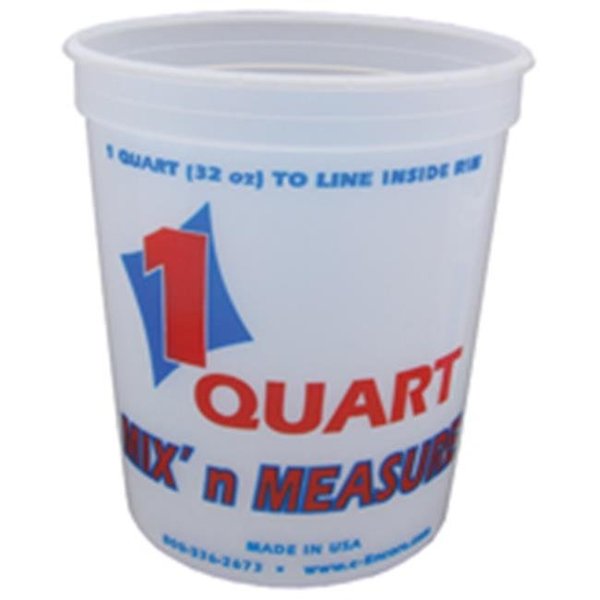 Encore Plastics Encore Plastics 300407 Mix-N-Measure Container 1 Quart 2237519